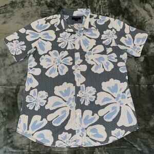 Banana Republic Shirt Men's XL Tropical Print Standard Fit Button-Up Resortwear